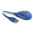 USBケーブル/USB 3.0(5Gbps)/1.5m/Type-A - Type-A/オス - メス/SuperSpeed USB 3.2 Gen1 規格準拠/ブルー/USB 延長コード/リピーター エクステンダー ケーブル (1.5m SuperSpeed USB3.0延長ケーブル(ブルー) 卓上使用に最適 USB A オス-USB A メス シールド付きツイストペアケーブル使用)