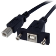 90cm USB2.0 パネルマウント型ケーブル　パネルマウント用USB Bポート(メス)－USB Bポート(オス) (90cm USB2.0 パネルマウント型ケーブル　パネルマウント用USB Bポート(メス)－USB Bポート(オス))