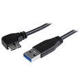 Micro USB 3.0 片側L型スリムケーブル オス/オス L型左向きマイクロUSB 2m USB 3.0 A - USB 3.0 Micro-B (Micro USB 3.0 片側L型スリムケーブル オス/オス L型左向きマイクロUSB 2m USB 3.0 A - USB 3.0 Micro-B)