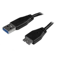Micro USB 3.0 スリムケーブル A(オス) - マイクロB(オス) 15cm (Micro USB 3.0 スリムケーブル A(オス) - マイクロB(オス) 15cm)