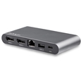 USB Type-C マルチ変換アダプタ 4K DispplayPort x2 Windows対応 USB-C対応デュアルDPアダプタ 2x USB-Aポート 100W PD 3.0 ギガビットイーサネットポート (USB Type-C マルチヘンカンアダプタ 4K DispplayPort x2 Windowsタイオウ USB-CタイオウデュアルDPアダプタ 2x USB-Aポート 100W PD 3.0 ギガビットイーサネットポート)