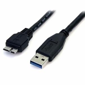 0.5m ブラック SuperSpeed USB 3.0ケーブル (A - micro-B)　50cm USB 3.0 micro/マイクロケーブル (オス/オス) (0.5m ブラック SuperSpeed USB 3.0ケーブル (A - micro-B)　50cm USB 3.0 micro/マイクロケーブル (オス/オス))