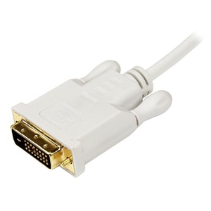 1.5m Mini DisplayPort－DVI変換ケーブル ホワイト 1x ミニ 