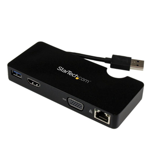 携帯用ドッキングステーション Ultrabook/Macbook対応 HDMI & VGA GbEポート USBバスパワー対応 (ケイタイヨウドッキングステーション Ultrabook/Macbookタイオウ HDMI & VGA GbEポート USBバスパワータイオウ)