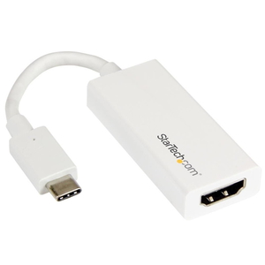 USB-C - HDMIディスプレイアダプタ ホワイト USB 3.1 Type-C(オス) - HDMI(メス) 4K解像度対応 (USB-C - HDMIディスプレイアダプタ ホワイト USB 3.1 Type-C(オス) - HDMI(メス) 4Kカイゾウドタイオウ)