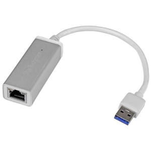 USB 3.0-ギガビットイーサネット有線LANアダプタ (シルバー) USB 3.0 A (オス) - RJ45 (メス) 10/100/1000Mbps NICネットワークアダプタ (USB 3.0-ギガビットイーサネット有線LANアダプタ (シルバー) USB 3.0 A (オス) - RJ45 (メス) 10/100/1000Mbps NICネットワークアダプタ)