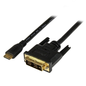 Mini HDMI - DVI-D変換ケーブル 1m ミニHDMI(19ピン) オス- DVI-D(19ピン) オス 1920x1200 (Mini HDMI - DVI-D変換ケーブル 1m ミニHDMI(19ピン) オス- DVI-D(19ピン) オス 1920x1200)
