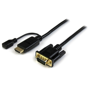 HDMI - VGAアクティブ変換ケーブルアダプタ 1.8m 1920x1200/ 1080p HDMI(オス) - アナログRGB/D-Sub15ピン(オス) (HDMI - VGAアクティブ変換ケーブルアダプタ 1.8m 1920x1200/ 1080p HDMI(オス) - アナログRGB/D-Sub15ピン(オス))