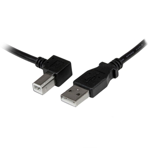 1m USB 2.0 ケーブル タイプA (オス) - タイプB/L型左向き (オス) ブラック (1m USB 2.0 ケーブル タイプA (オス) - タイプB/L型左向き (オス) ブラック)