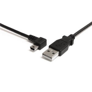 1.8m ミニUSB変換ケーブル miniUSB左向きL型ケーブル USB A端子 オス - USB mini-B端子 オス (1.8m ミニUSBヘンカンケーブル miniUSBヒダリムキLガタケーブル USB Aタンシ オス - USB mini-Bタンシ オス)
