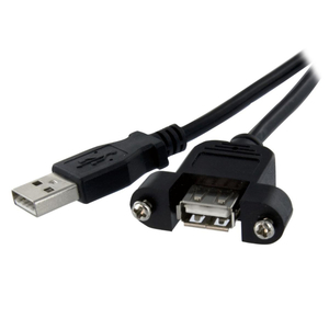 30cm USB2.0パネルマウント型ケーブル パネルマウント用USB Aポート(メス) - USB Aポート(オス) (30cm USB2.0パネルマウントガタケーブル パネルマウントヨウUSB Aポート(メス) - USB Aポート(オス))