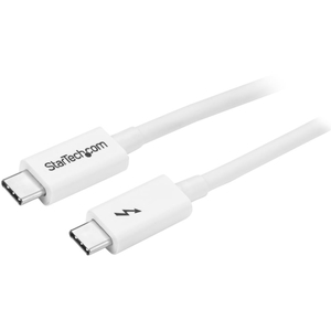 Thunderbolt 3 ケーブル (20Gbps) 2m ホワイト USB Type-C/DisplayPort互換 4K/60Hz (Thunderbolt 3 ケーブル (20Gbps) 2m ホワイト USB Type-C/DisplayPortゴカン 4K/60Hz)