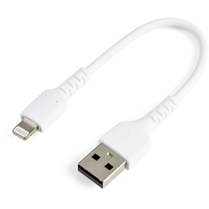 高耐久Lightning - USB-Aケーブル/15cm/ホワイト/アラミド繊維補強/iPhone 12、iPad対応/Apple MFi認証/アップルライトニング - USB Type-A充電同期ケーブル (コウタイキュウLightning - USB-Aケーブル/15cm/ホワイト/アラミドセンイホキョウ/iPhone 12、iPadタイオウ/Apple MFiニンショウ/アップルライトニング - USB Type-Aジュウデンドウキケーブル)