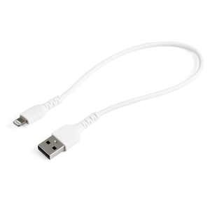 高耐久Lightning - USB-Aケーブル/30cm/ホワイト/アラミド繊維補強/iPhone 12、iPad対応/Apple MFi認証/アップルライトニング - USB Type-A充電同期ケーブル (コウタイキュウLightning - USB-Aケーブル/30cm/ホワイト/アラミドセンイホキョウ/iPhone 12、iPadタイオウ/Apple MFiニンショウ/アップルライトニング - USB Type-Aジュウデンドウキケーブル)