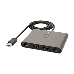 USB 3.0接続クアッドHDMIディスプレイ変換アダプタ/USB - HDMI 4出力コンバータ/1080p 60Hz/USB Type-A接続/HDMI増設アダプタ/Windowsのみ対応 (USB 3.0セツゾククアッドHDMIディスプレイヘンカンアダプタ/USB - HDMI 4シュツリョクコンバータ/1080p 60Hz/USB Type-Aセツゾク/HDMIゾウセツアダプタ/Windowsノミタイオウ)