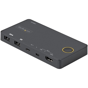 2ポートKVMスイッチ/USB-A + HDMI & USB-Cスイッチャー/4K60Hz HDMI 2.0シングルモニタ対応/デスクトップ&ノートPC切替器/USBバスパワー/Thunderbolt 3互換 (2ポートKVMスイッチ/USB-A + HDMI & USB-Cスイッチャー/4K60Hz HDMI 2.0シングルモニタタイオウ/デスクトップ&ノートPCキリカエキ/USBバスパワー/Thunderbolt 3ゴカン)