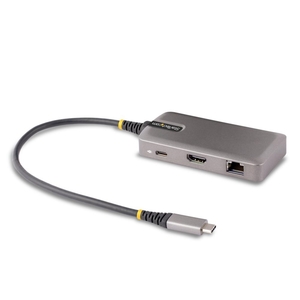 マルチポートアダプター/USB-C接続/シングルモニター/4K60Hz HDMI/HDR10/100W USB PDパススルー/2x USB-A/イーサネット/30cm 一体型ケーブル/各種OS対応/スペースグレー/Type C ドッキングステーション/多機能 ハブ (マルチポートアダプター/USB-Cセツゾク/シングルモニター/4K60Hz HDMI/HDR10/100W USB PDパススルー/2x USB-A/イーサネット/30cm イッタイガタケーブル/カクシュOSタイオウ/スペースグレー/Type C ドッキングステーション/タキノウ ハブ)