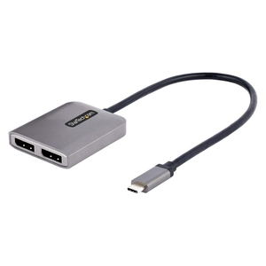 USB-C - 2x DisplayPort 1.4 変換アダプター/デュアルモニター/5K60Hz 