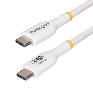 USB-C充電ケーブル/2m/USB 2.0/240W/Power Delivery 3.1 EPR/USB-IF認証品/オス・オス/ホワイト/PD対応 Type-C データ転送 急速 高速充電コード (USB-Cジュウデンケーブル/2m/USB 2.0/240W/Power Delivery 3.1 EPR/USB-IFニンショウヒン/オス・オス/ホワイト/PDタイオウ Type-C データテンソウ キュウソク コウソクジュウデンコード)