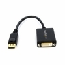 DisplayPort (オス)－DVI (メス) 変換アダプタ (黒)　ディスプレイポート/ DP...