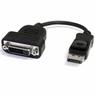 DisplayPort(オス)－DVI(メス)アクティブ変換アダプタ(黒)　ディスプレイポート/ D...