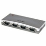 4ポート USB－RS232C変換ハブ　USB2.0－シリアル (x 4) コンバータ/ 変換アダプ...