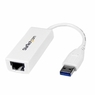 USB 3.0-Gigabit Ethernet LANアダプタ (ホワイト) 10/100/100...