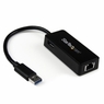 USB 3.0－Gigabit Ethernet LANアダプタ ブラック (USBポート x1付き...