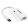 USB 3.0－Gigabit Ethernet LANアダプタ ホワイト (USBポート x1付き...