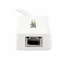 USB 3.0?Gigabit Ethernet LANアダプタ ホワイト (USBポート x1付き)　10/100/1000Mbps NICネットワークアダプタ　USB SuperSpeed(オス)?RJ45(メス)有線LANアダプタ (USB 3.0－Gigabit Ethernet LANアダプタ ホワイト (USBポート x1付き)　10/100/1000Mbps NICネットワークアダプタ　USB SuperSpeed(オス)－RJ45(メス)有線LANアダプタ　)