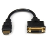20cm HDMI-DVI-D変換ケーブル HDMI(19ピン) オス-DVI-D(19ピン) メス