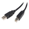 3m USB 2.0ケーブル(ABタイプ)　USB(A)オスーUSB(B)オス　ブラック