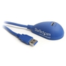 1.5m SuperSpeed USB3.0延長ケーブル(ブルー)　卓上使用に最適　USB A オス...
