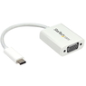 USB-C - VGA変換アダプタ(ホワイト) USB Type-C(オス)- アナログRGB/D-...