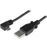 充電&同期用 Micro USBケーブル 2m L型右向き USB A オス - USBマイ...