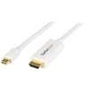 Mini DisplayPort - HDMI変換ケーブル 1m ホワイト 4K解像度/UHD対応 ...