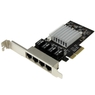 4ポート ギガビットイーサネット増設PCI Express LANカード Intel I350チップ...