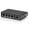 5ポート産業用スイッチングハブHUB DINレールに取付け可能LAN用ハブ 10/100Mbps対応...