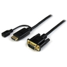 HDMI - VGAアクティブ変換ケーブルアダプタ 1.8m 1920x1200/ 1080p HD...