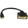 Mini HDMI - DVI-D 変換ケーブル 20cm ミニHDMI(オス) - DVI-D(メ...