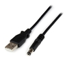 USB - 5V DC電源供給ケーブル 1m DCプラグ(外形5.5m/内径2.5mm)