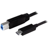 USB 3.1ケーブル 1m ブラック タイプB オス (9ピン) - Type-C/ USB-C ...