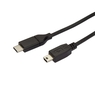 USB-C - USB mini-B ケーブル USB Type-C(オス)/USBミニB(オス) ...