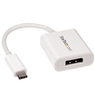 USB-C - DisplayPortヘンカンアダプタ 4K/60Hz ホワイト USB Type-...