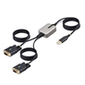 USB - RS232Cシリアルヘンカンケーブル/ストレート/USB 2.0セツゾク/4m/1ポート...